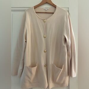 J. Crew Cream Knit long Sweater